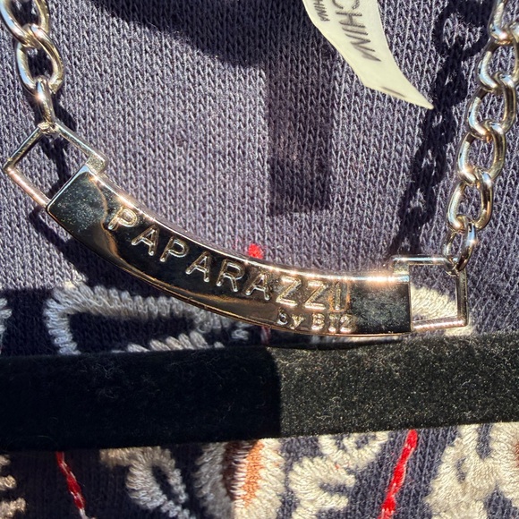 Paparazzi by BIZ Dark Blue Cardigan with Colorful Embroidery - Picture 5 of 12